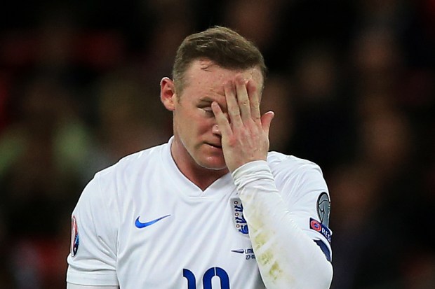 Wayne Rooney was pictured with wedding guests looking worse for wear during international duty