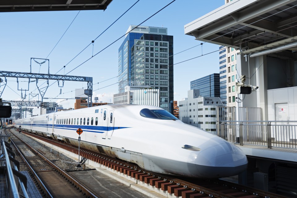 Asia, Japan, Honshu, Shinkansen bullet train