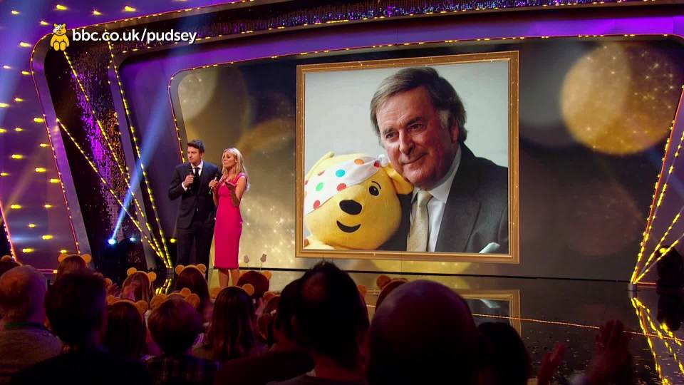 A picture of Terry showed on the screen as the duo discussed his legacy