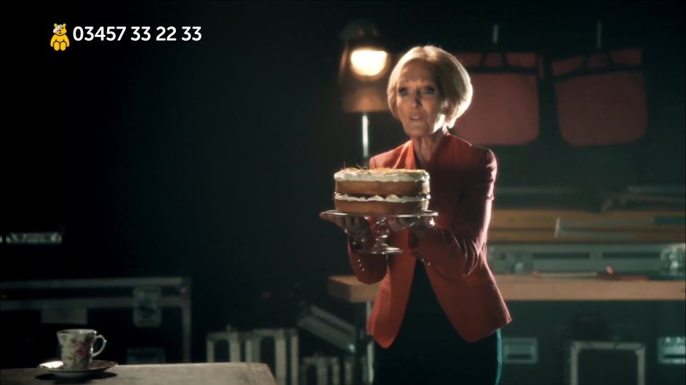 Mary Berry also appeared to deliver a cake to Eddie