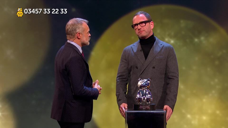 Sir Terry Wogan's son Mark appeared on Children in Need to honour his father