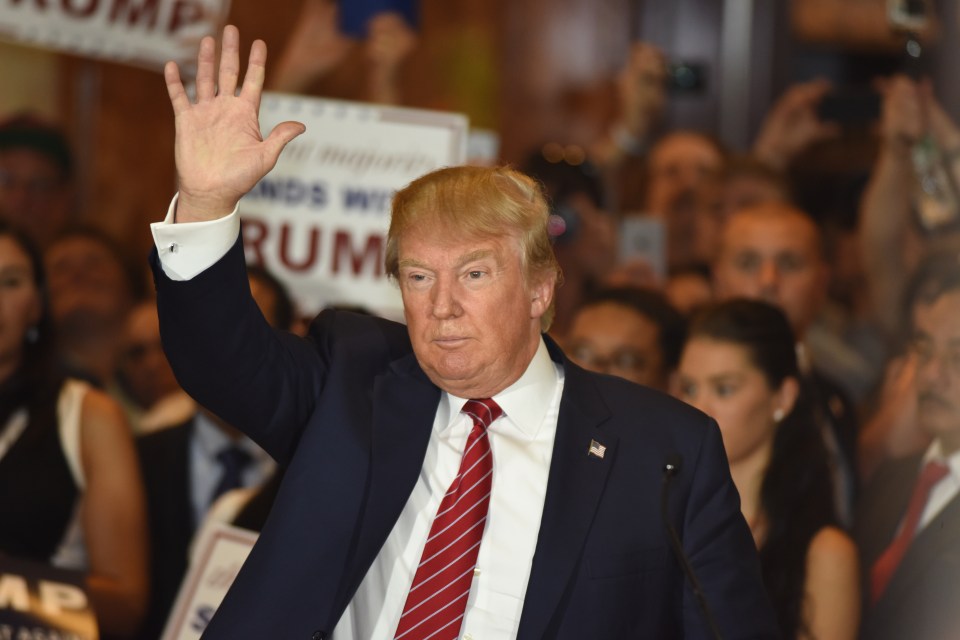 Republican presidential candidate Donald Trump