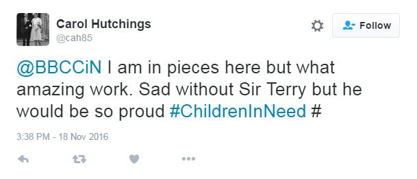 While still sad Terry was no longer with them, the viewers were pleased by what they saw