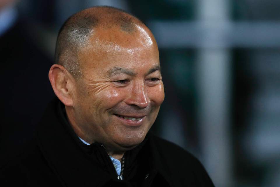 England's head coach Eddie Jones smiles