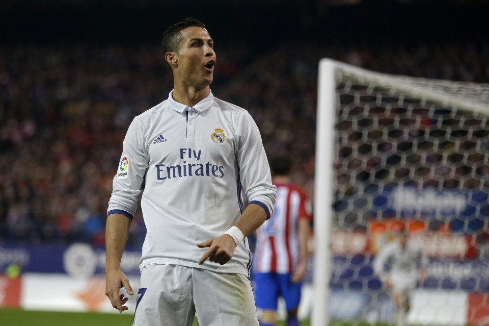 The Portuguese superstar netted a hat trick to lead Real Madrid to a 3-0 victory over rival Atletico Madrid at the weekend