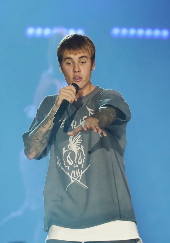 The star is currently touring around Europe 