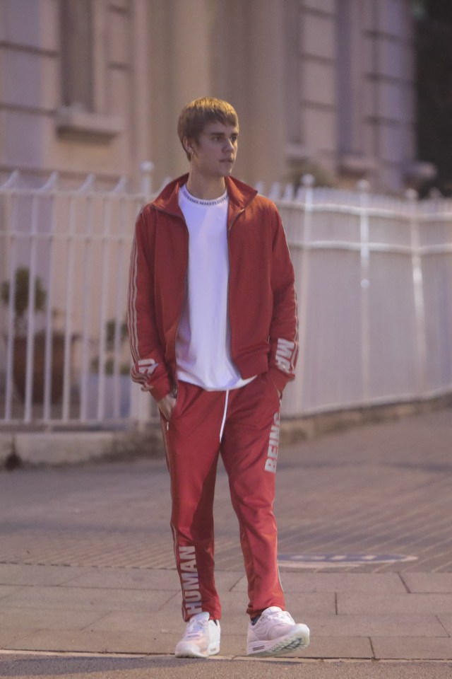 Justin was seen strolling the streets of Barcelona prior to the incident 