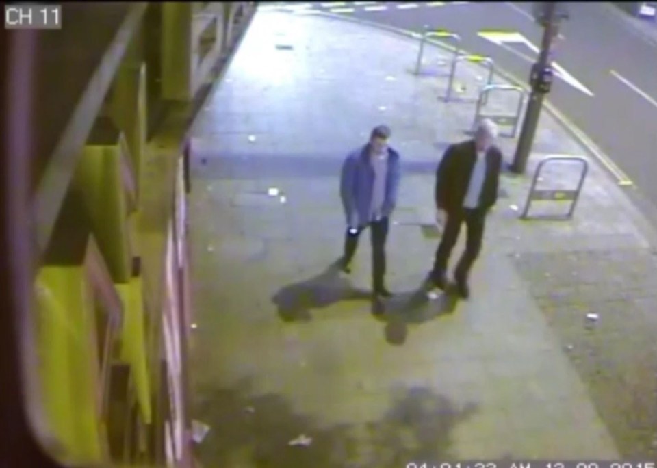Stephen Port (right) with 25-year-old Jack Taylor on their way to the killer's flat
