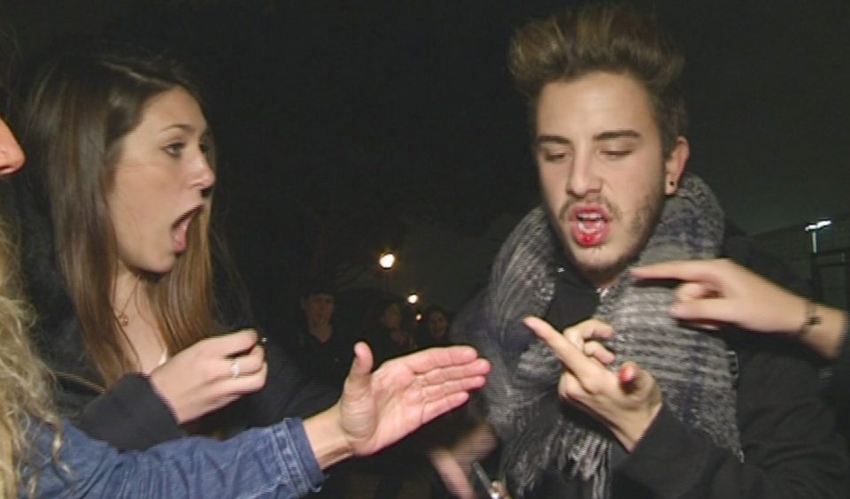 The fan looked very shocked after the incident 