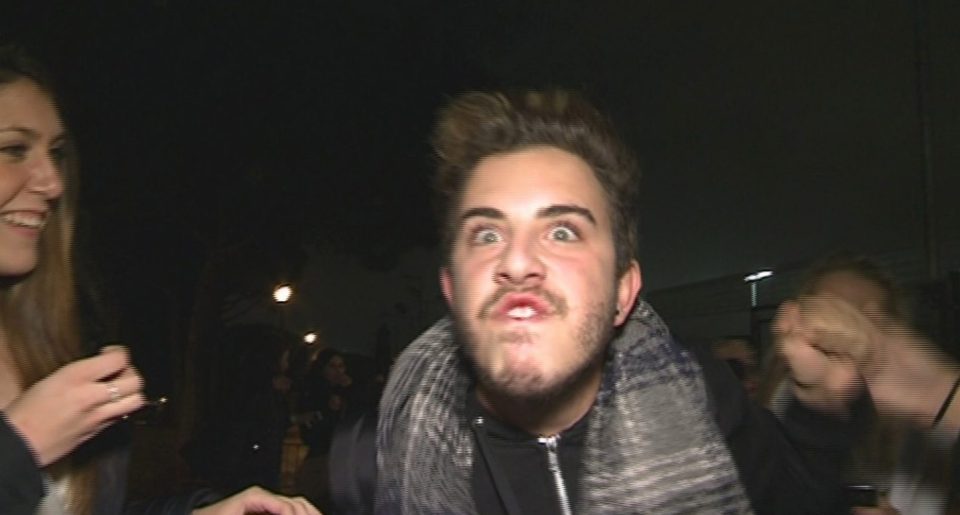 He also appeared rather angry afterwards 