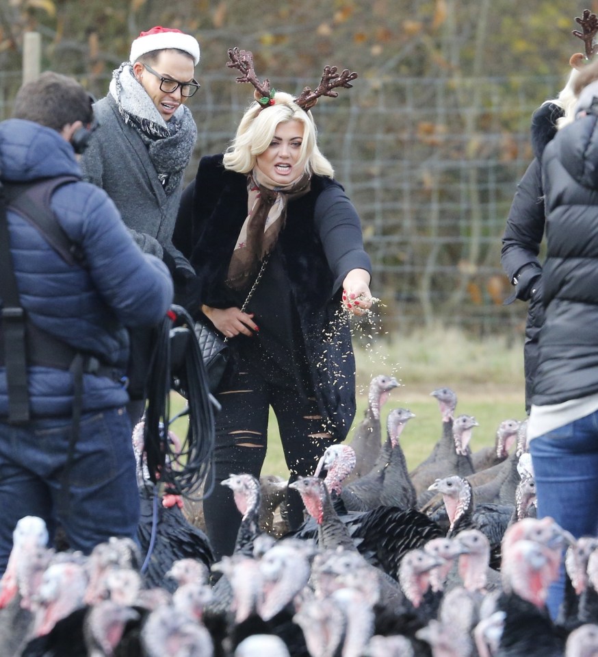 FAMEFLYNET - Exclusive: TOWIE Stars Begin Filming The Christmas Special In Essex
