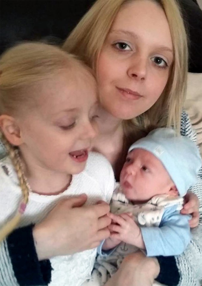 Mum Cherie was putting her daughter Lacey-May to bed when it happened