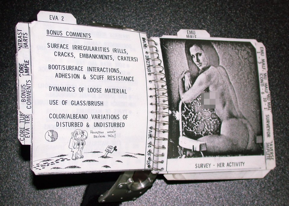 Well, it's lonely out in space... One of the Playboy Bunnies who went to the Moon