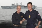 Commodore Andrew Burns is now in charge of up to eight warships after taking over from Rear Admiral James Malloy
