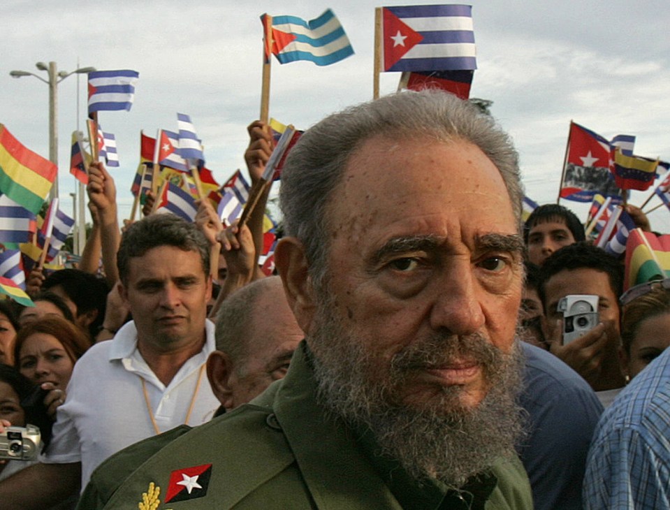 Former Cuban president Fidel Castro