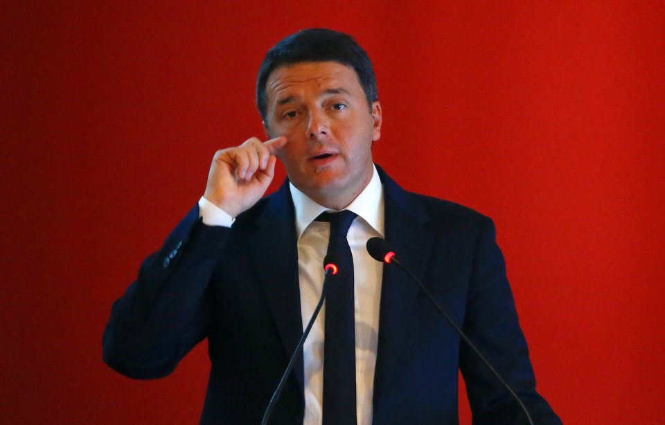 On the brink ... if the public vote Yes to the referendum then their centre-left Prime Minister, Matteo Renzi, says it will help make government decision-making and the country’s finances easier