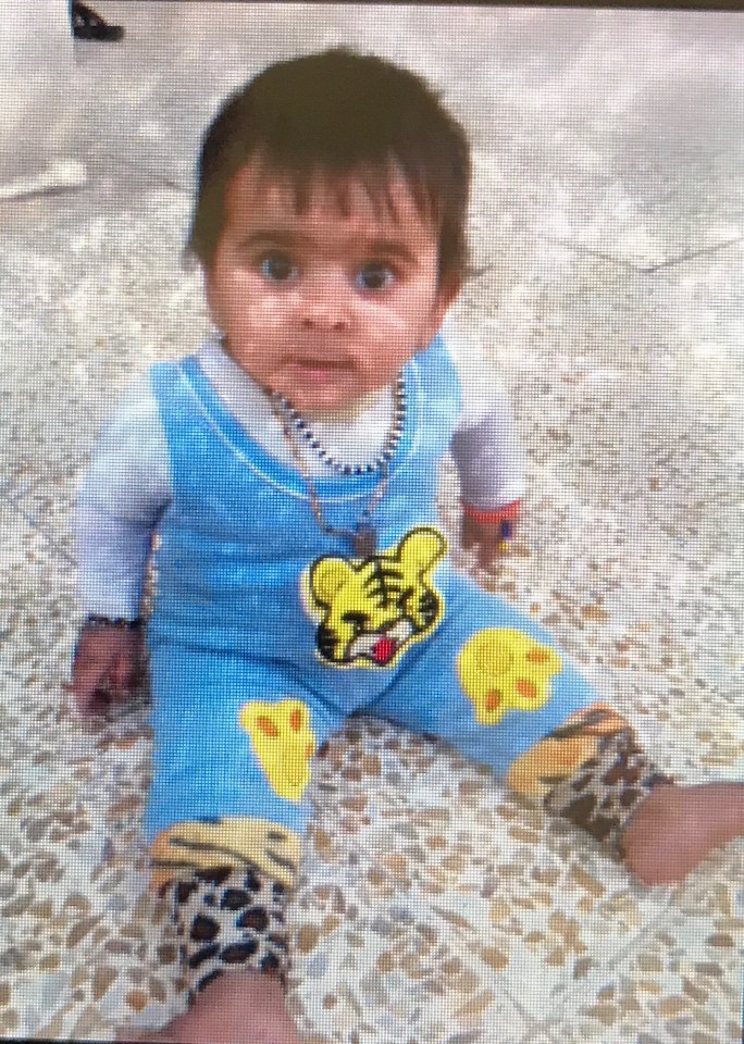 tragic ... baby Aya perished in one of the countless explosions to rock bomb-hit Mosul