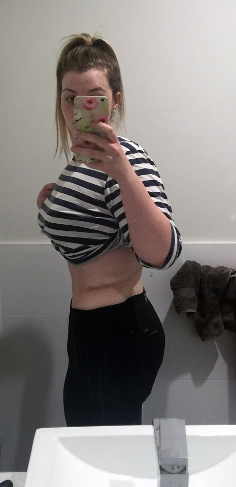 After: Elora dropped to a size 12