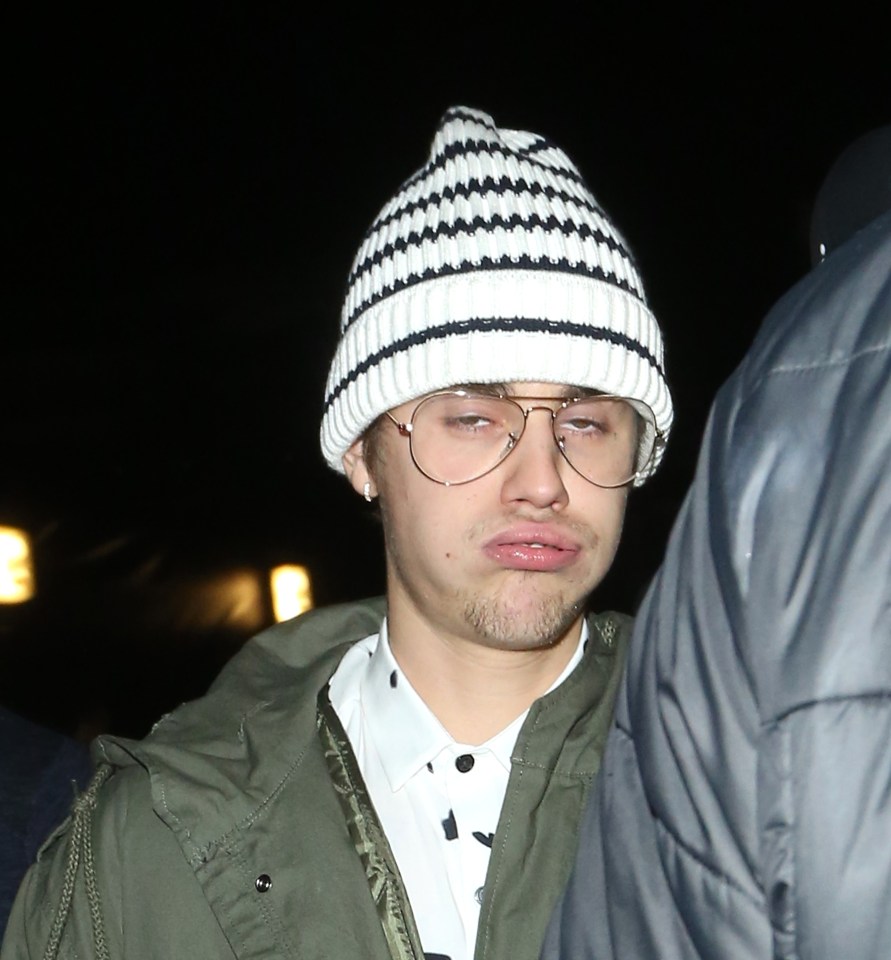 Justin Bieber leaves tape nightclub at 4am in London