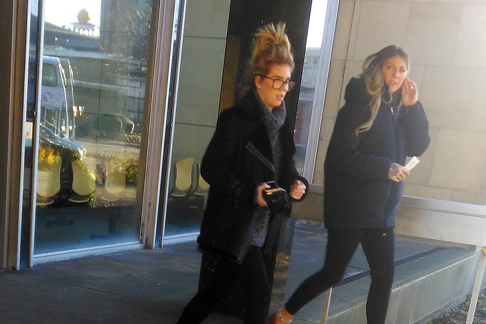(L-R) Zoe Ray and her mother Heather Ray at Kirklees Magistrates' Court