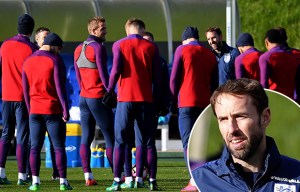 Gareth Southgate schooling his young Lions on how they really must rock the Scots