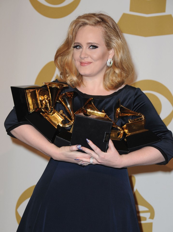 Adele has won 10 Grammys and 18 Billboard Music Awards, to Robbie’s none
