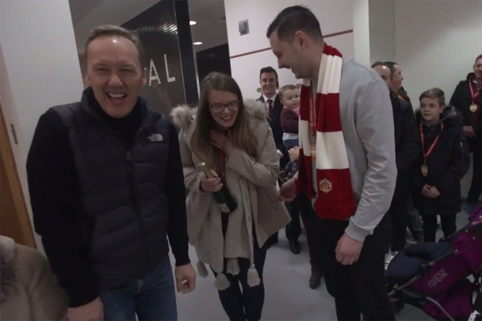 She said yes to the delight of Lee Dixon