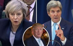 Theresa May cosies up to Trump and attacks US over 'attack' on Israel's 'extreme' government