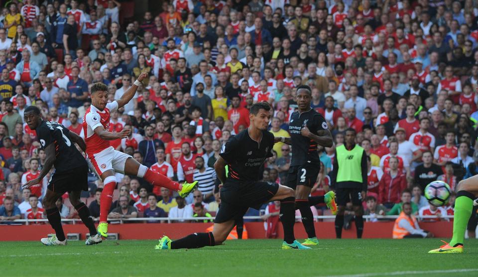 Alex-Oxlade Chamberlain scored against Liverpool on opening day of season