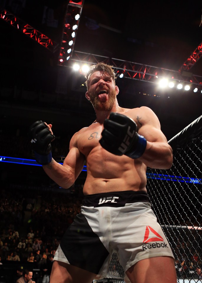 TORONTO, ON - DECEMBER 10: Emil Meek (R) of Norway celebrates victory in his Welterweight fight over Jordan Mein of Canada during the UFC 206 event at Air Canada Centre on December 10, 2016 in Toronto, Canada. (Photo by Vaughn Ridley/Getty Images)