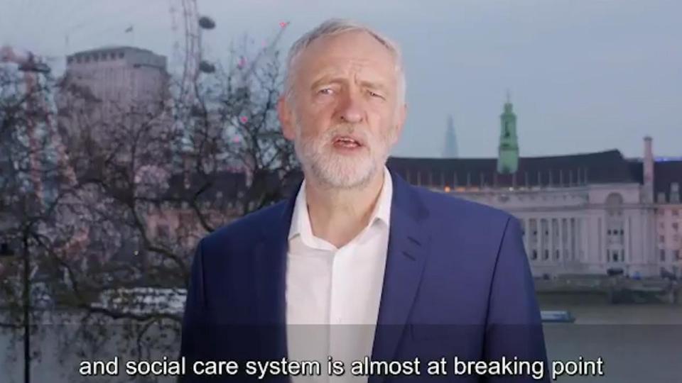  Jeremy Corbyn used his New Year's message to make a more populist approach