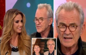 Larry Lamb confirms romance with Marie but dodges Katie Price's question about marriage