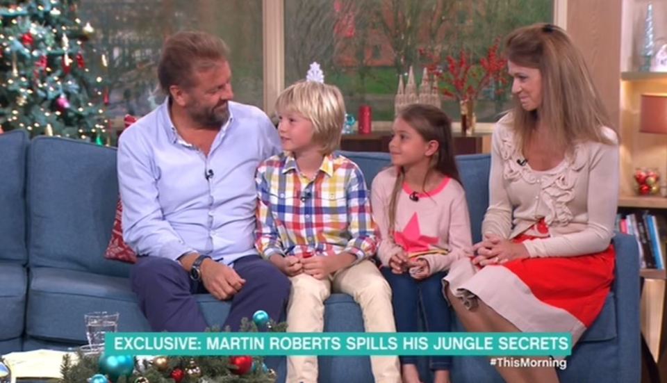 Martin was joined by his family on the This Morning sofa