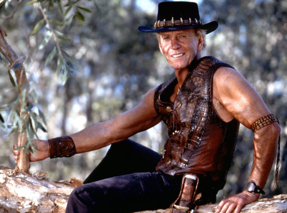Crocodile Dundee wouldn't be seen dead in a pair of smart jeans - he's all about animal parts
