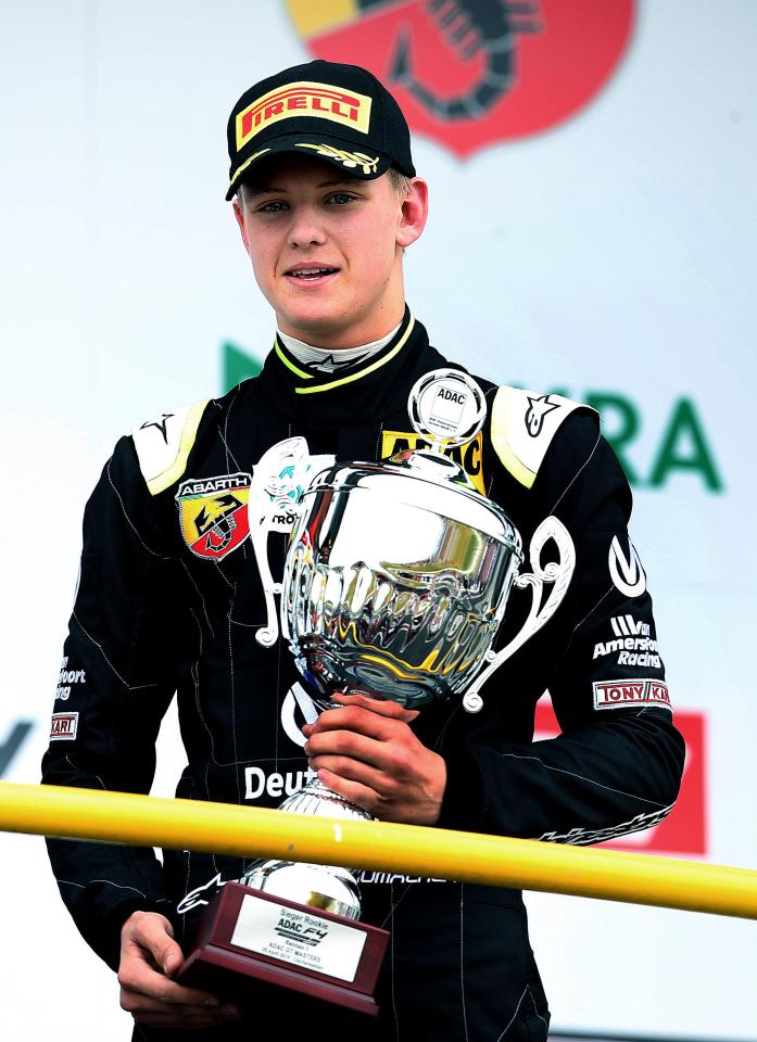 The young Schumacher has much to live up to but is now happy using the surname made legendary by his dad