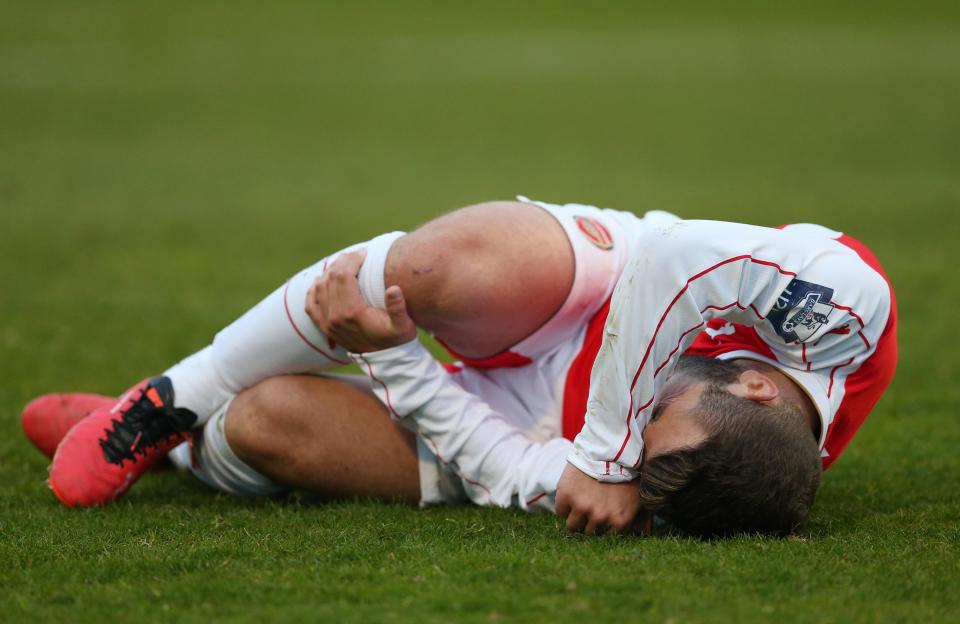 Jack Wilshere... whose bones are so rarely harmed