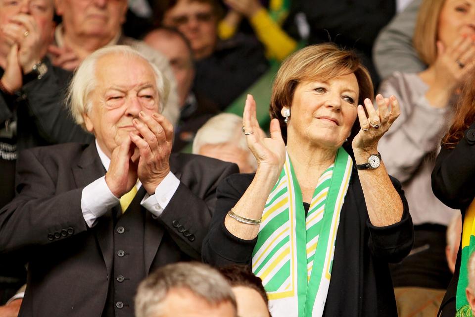  Delia Smith (right) has remained fiercely loyal to Neil