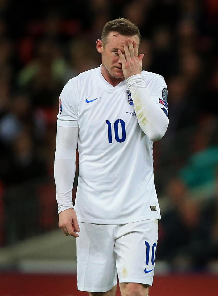 Wayne Rooney was pictured looking drunk on a night out while on England duty