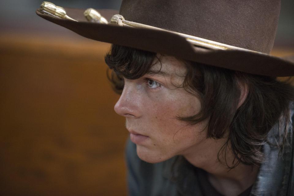 The Walking Dead's Carl (Chandler Riggs) has been praised by viewers