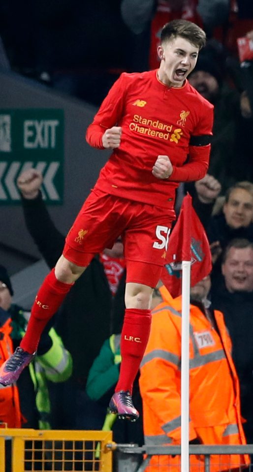 Ben Woodburn became Liverpools youngest ever secorer