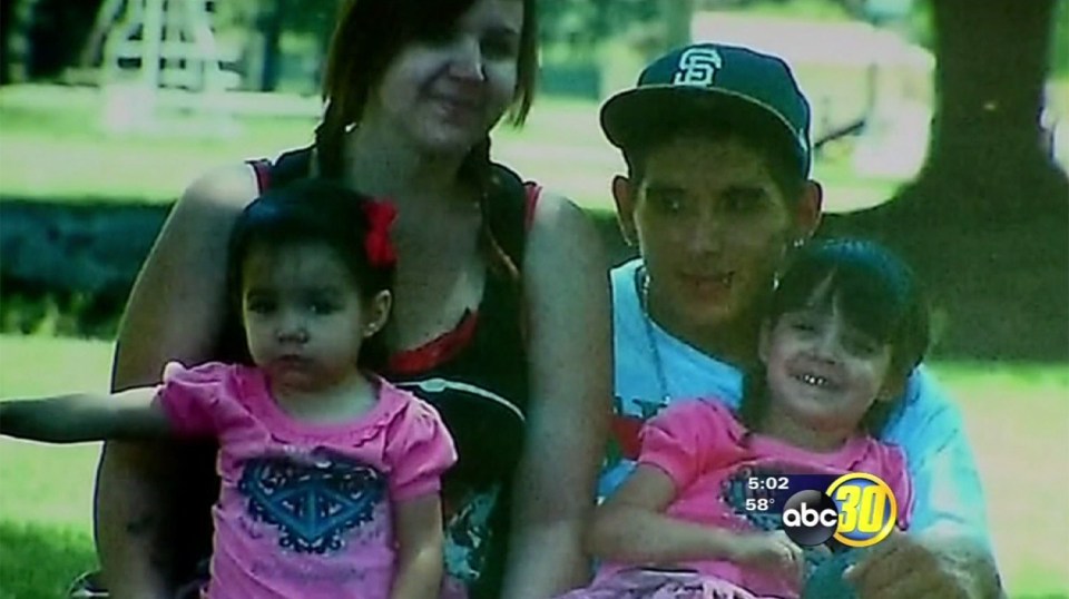 Sophia Acosta, Mother Erika Smith, Christopher Cheary and Sophia's younger sister