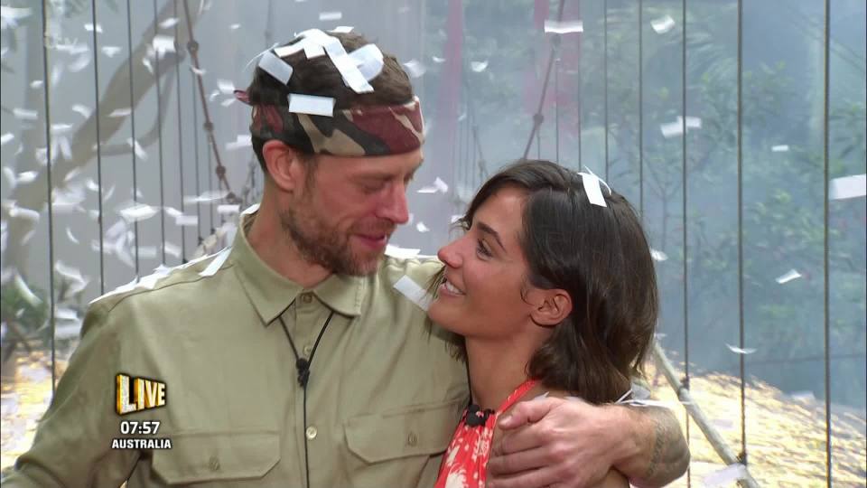 Wayne was delighted to be reunited with his wife Frankie 