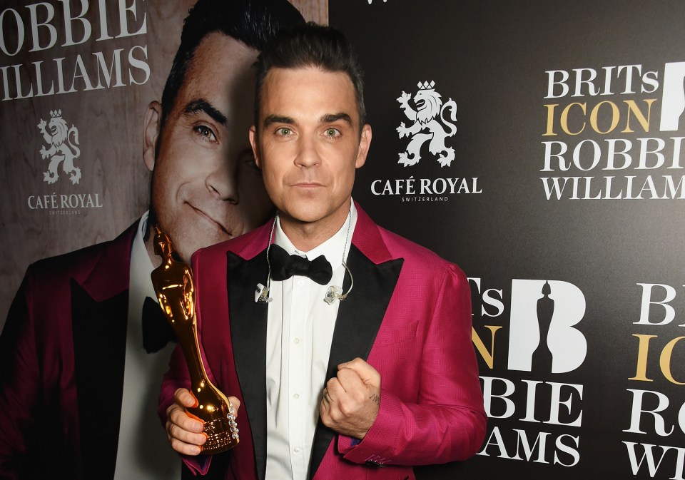 BRITs Icon Award 2017 has been awarded to Robbie Williams