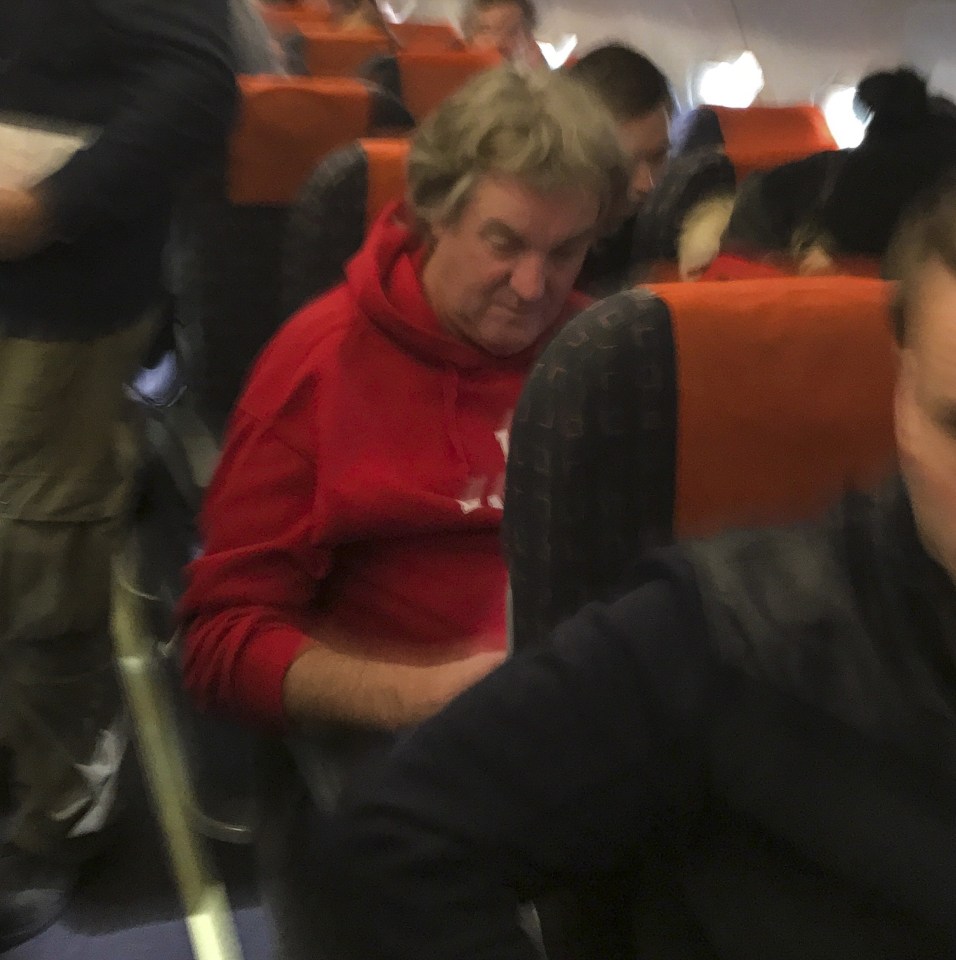 Not so Easy ... while Hammond takes the chopper, co-star May keeps things modest by taking budget airline