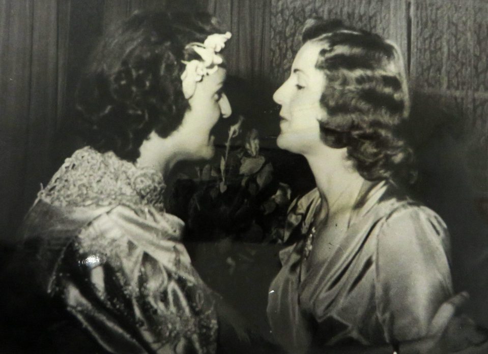 The celebration was organised by Eva Braun (right), the elder sister of Gretl (right) and Hitler’s mistress 