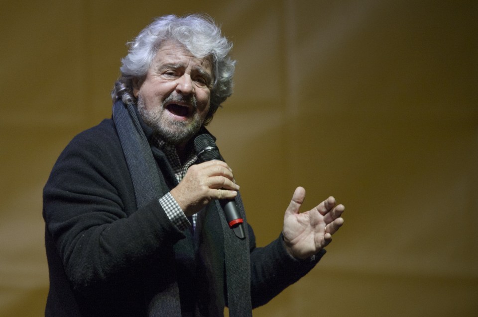 Beppe Grillo, founder of the Movimento 5 Stelle 