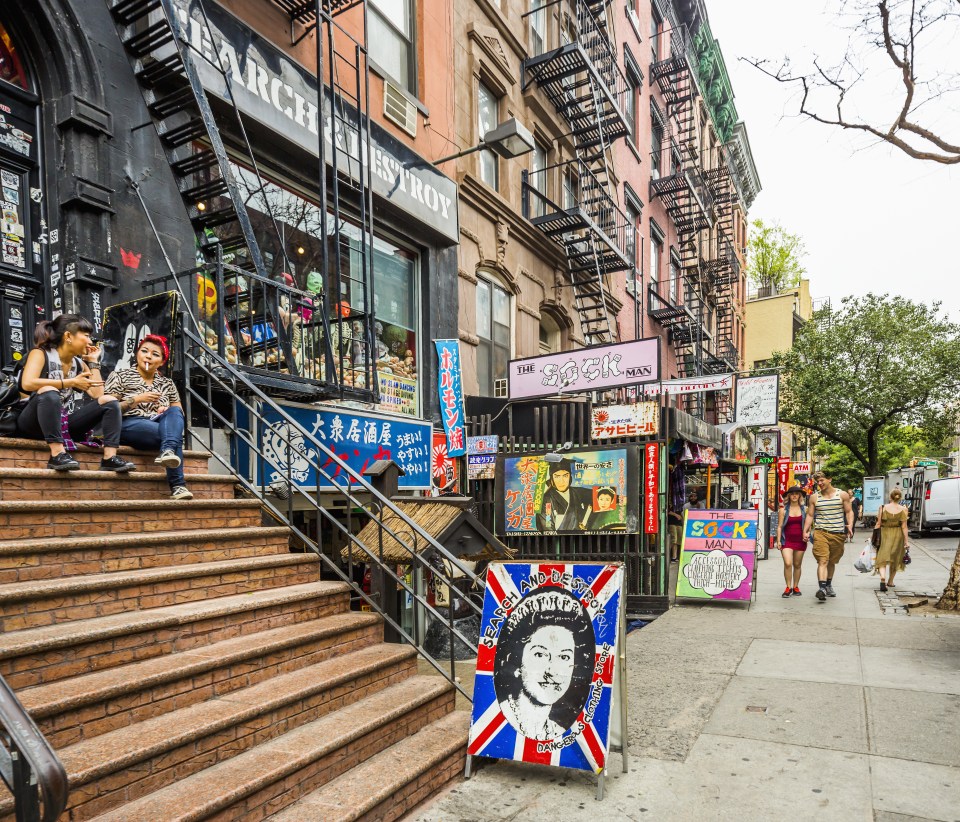 We tucked into cocktails at bars on St Mark’s Place in the East Village — supposedly New York’s hippest street