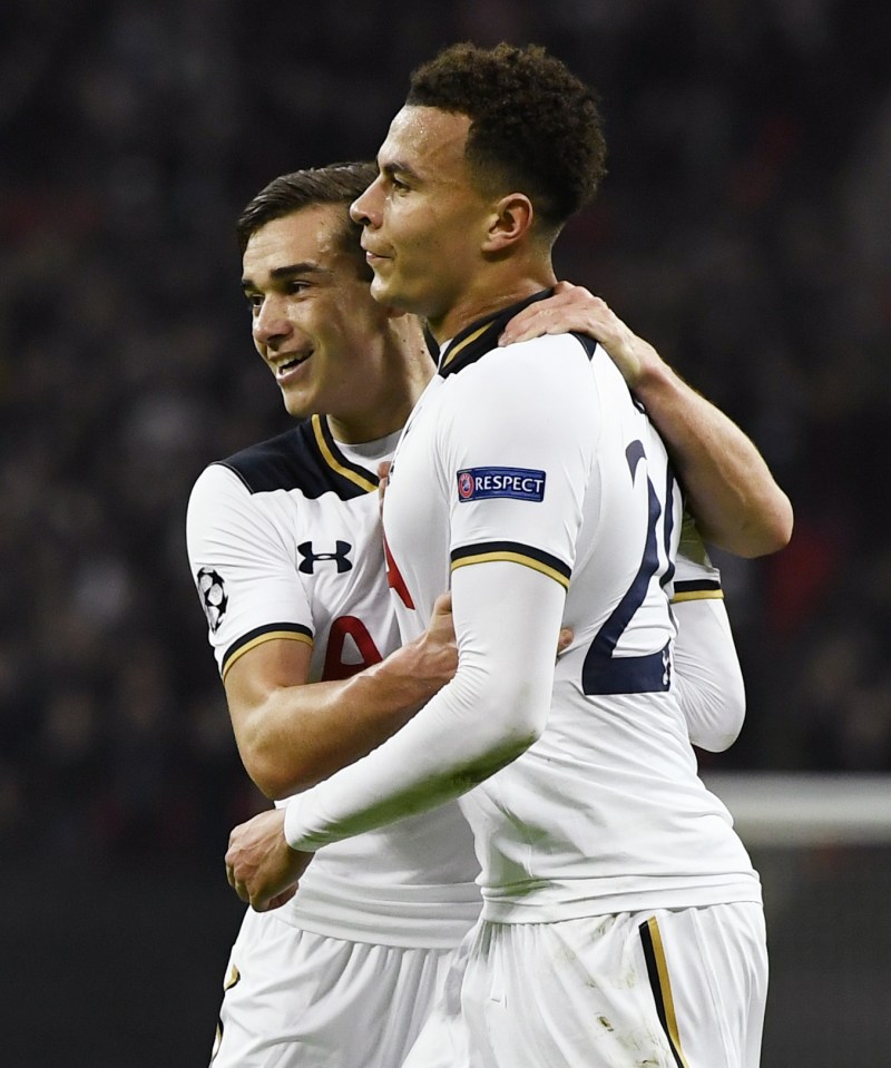 Dele Alli celebrates his goal for Tottenham