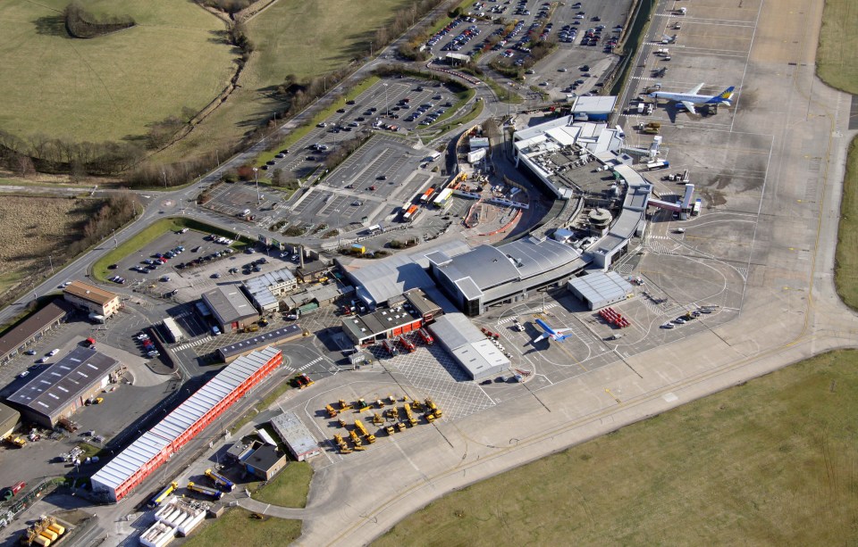 He flew form Leeds-Bradford airport