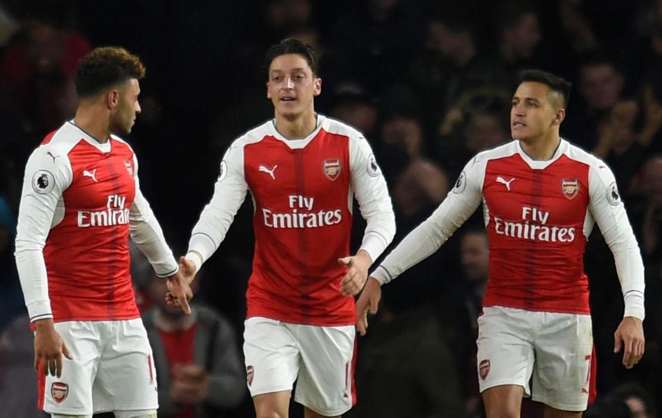 Alex Oxlade-Chamberlain, Mesut Ozil and Alexis Sanchez have not signed new deals